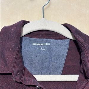 Banana Republic Burgundy Speckled Shirt